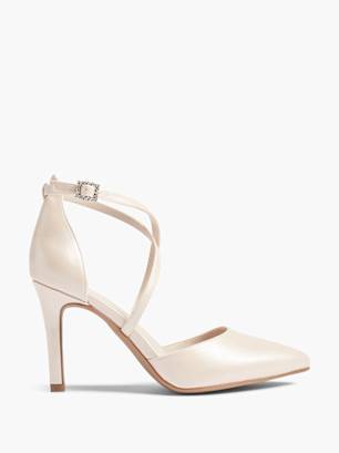 Graceland Sapato de salto com fivela Beige