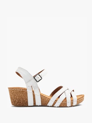 5th Avenue Sandalias de tacón Blanco