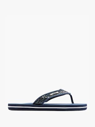 TOM TAILOR Sandal med tå-split Mørkeblå