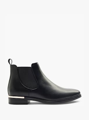 Graceland Stivaletto chelsea con tacco Nero