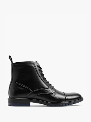 AM SHOE Fűzős bokacsizma fekete