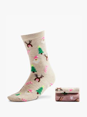 Cosy Nature Socken Beige