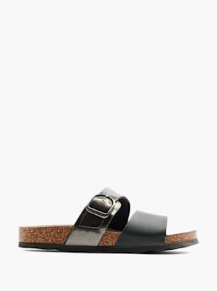Graceland Chinelo com palmilha alta Preto