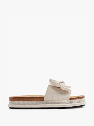 Graceland Tieffuß Pantolette Beige
