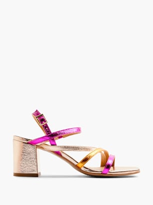 5th Avenue Högklackad sandal Flerfärgad