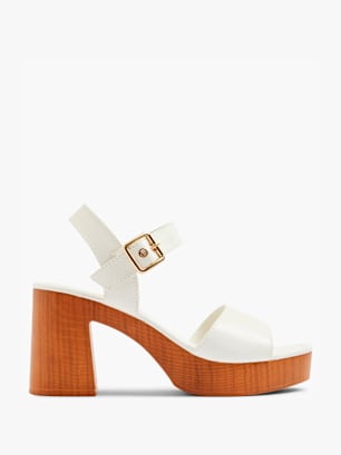 Graceland Højhælet sandal Hvid