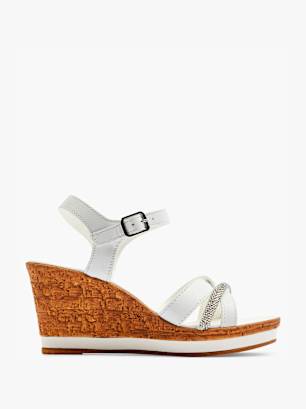 5th Avenue Sandalo con tacco Bianco
