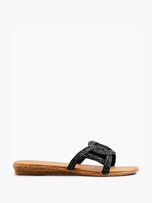 Claudia Ghizzani Slip in sandal Sort