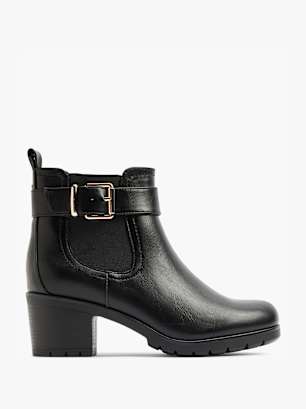 Graceland Stivaletto chelsea con tacco Nero