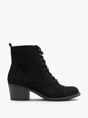 Graceland Schnürstiefelette Schwarz