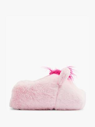 Casa mia Chaussons fourrés Rose