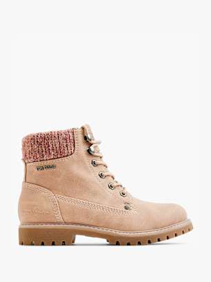 TOM TAILOR Bottes à lacets Beige