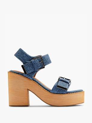 Claudia Ghizzani Højhælet sandal Blå