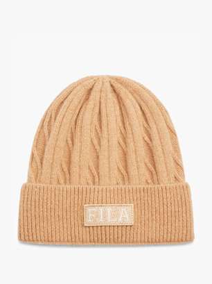 FILA Bonnet tricoté Camel