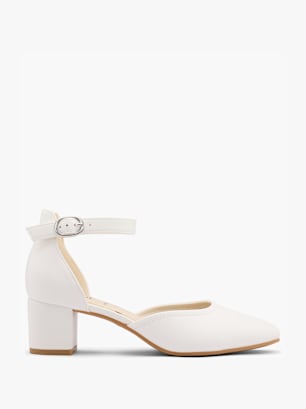 Easy Street Tacones con hebilla Blanco