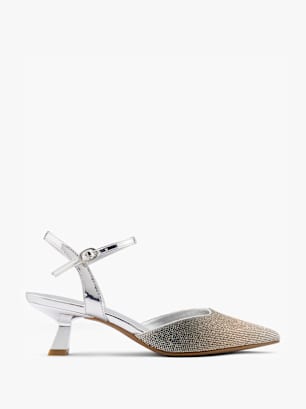 Catwalk Tacones con hebilla Plata