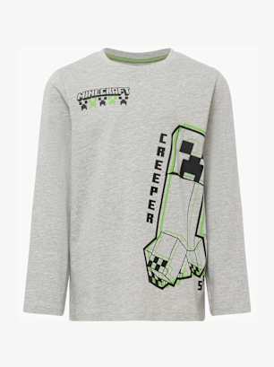 Minecraft Longsleeve Grau