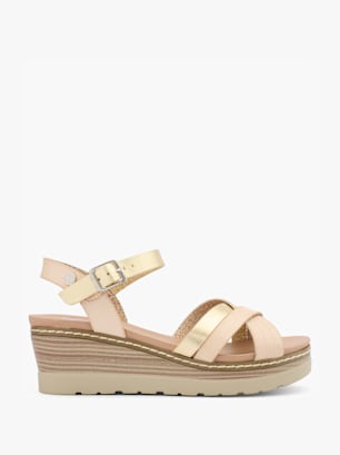 Xti Sandalias de tacón Oro