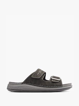 Memphis One Flache Pantolette Grau