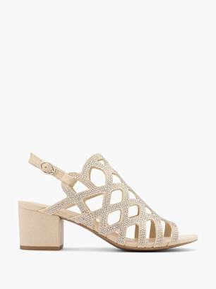 Graceland Magassarkú szandál bézs