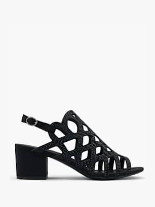 Graceland Højhælet sandal Sort