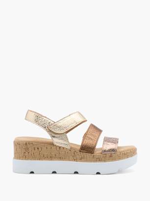 5th Avenue Højhælet sandal Guld