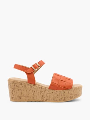 5th Avenue Højhælet sandal Orange