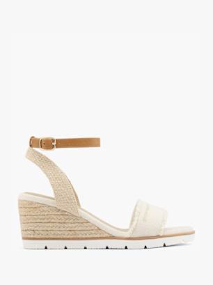 TOM TAILOR Sandalette Creme