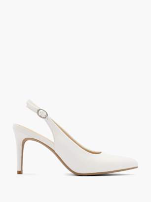 Graceland Pantofi sling Alb