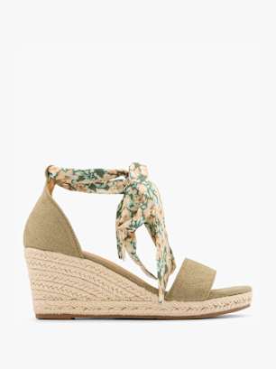Graceland Højhælet sandal Grøn
