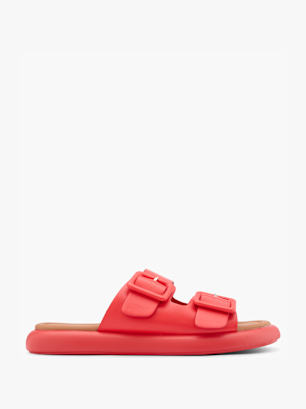 Catwalk Flache Pantolette Rot