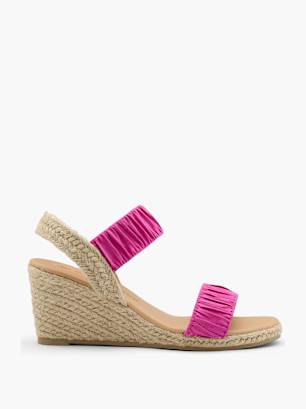 Claudia Ghizzani Högklackad sandal Fuchsia