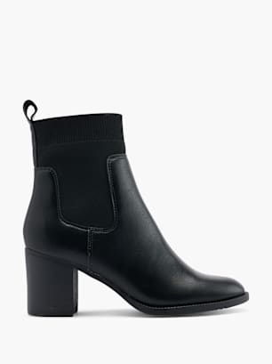 Graceland Stivaletto chelsea con tacco Nero