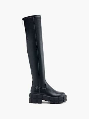 Buffalo Overknee Schwarz