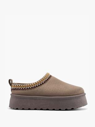Graceland Papuci închiși de casă Gri taupe