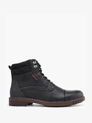 AM SHOE Боти с връзки Черен