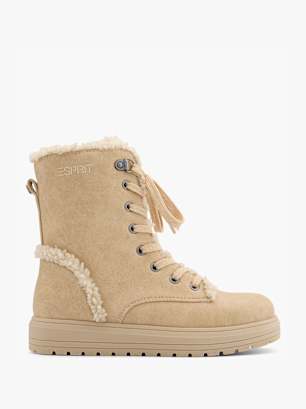 ESPRIT Snørestøvle Beige