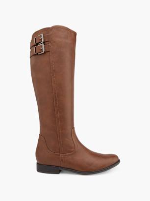 Graceland Bottes large Cognac