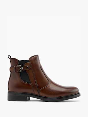5th Avenue Stivaletto chelsea con tacco Cognac