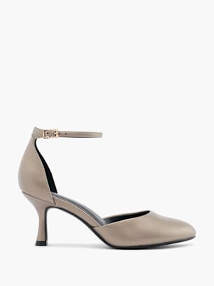 Graceland Pump med spænde Taupe