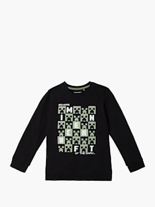 Minecraft Sweatshirt Schwarz