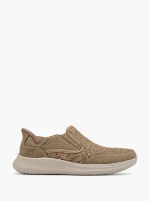 Skechers Slip-on маратонки Сиво-кафяв