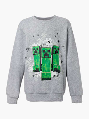 Minecraft Sweatshirt Grau