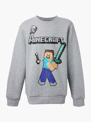Minecraft Sweatshirt Grau