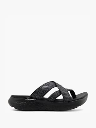 Skechers Flache Pantolette Schwarz