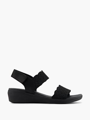 Skechers Magassarkú szandál fekete