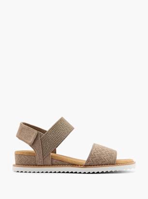 Skechers Sandales à talons Taupe