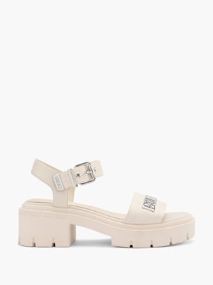 Buffalo Sandalo con tacco Beige