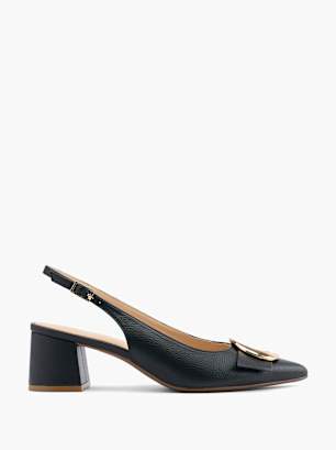 Catwalk Slingback salonarji Črna