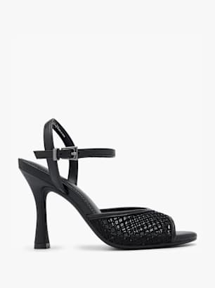 Catwalk Højhælet sandal Sort